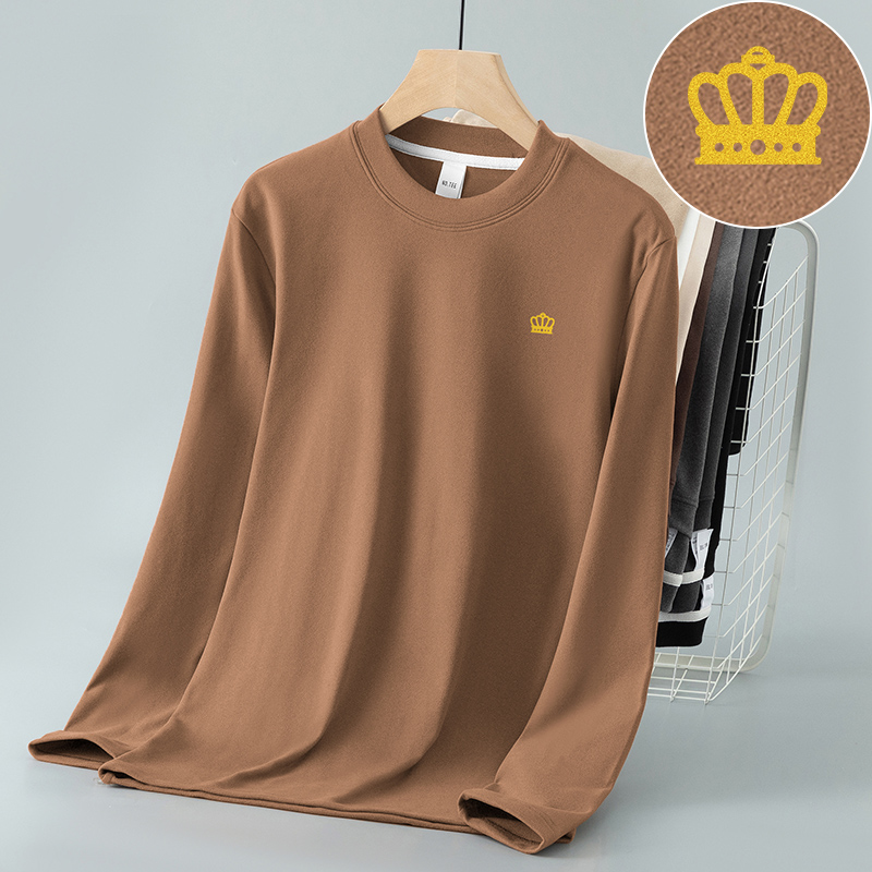 热感双面绒长袖T恤蓄热持久保暖