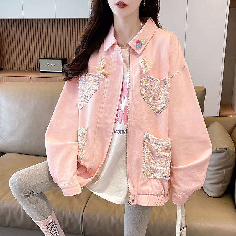 女童爱心夹克春秋装12岁1