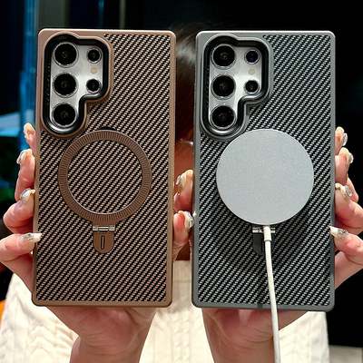 三星S24ULTRA手机壳碳纤维纹