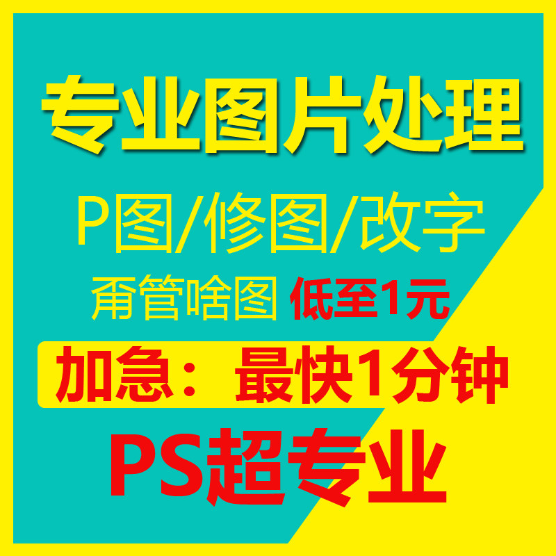 专业p图修图ps无痕修改文数字其它设计服务