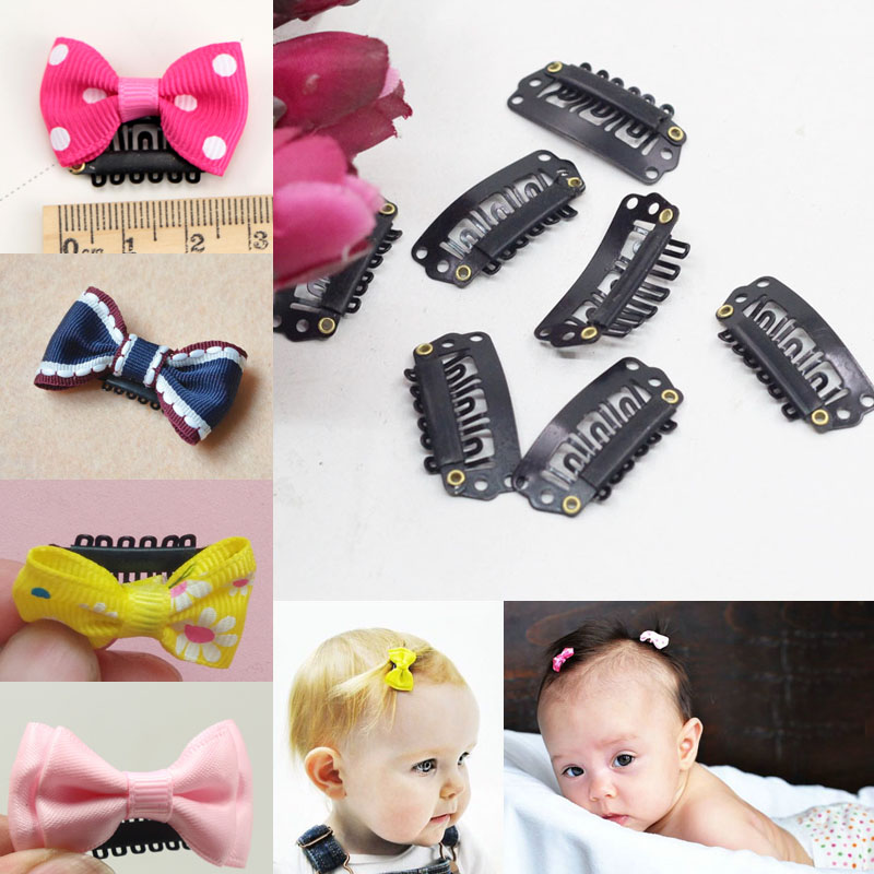 小宝宝婴儿diy手工制作头花发夹