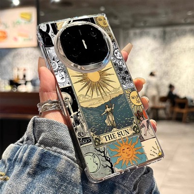 适用华为matex6手机壳新款透明matex5太阳神折叠屏保护套x6典藏版x3可爱创意高级感小众5g防摔时尚个性