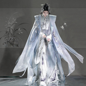 风雅司制原创君子兰国风大典同款 男女通款 斗篷水墨明制披风交领