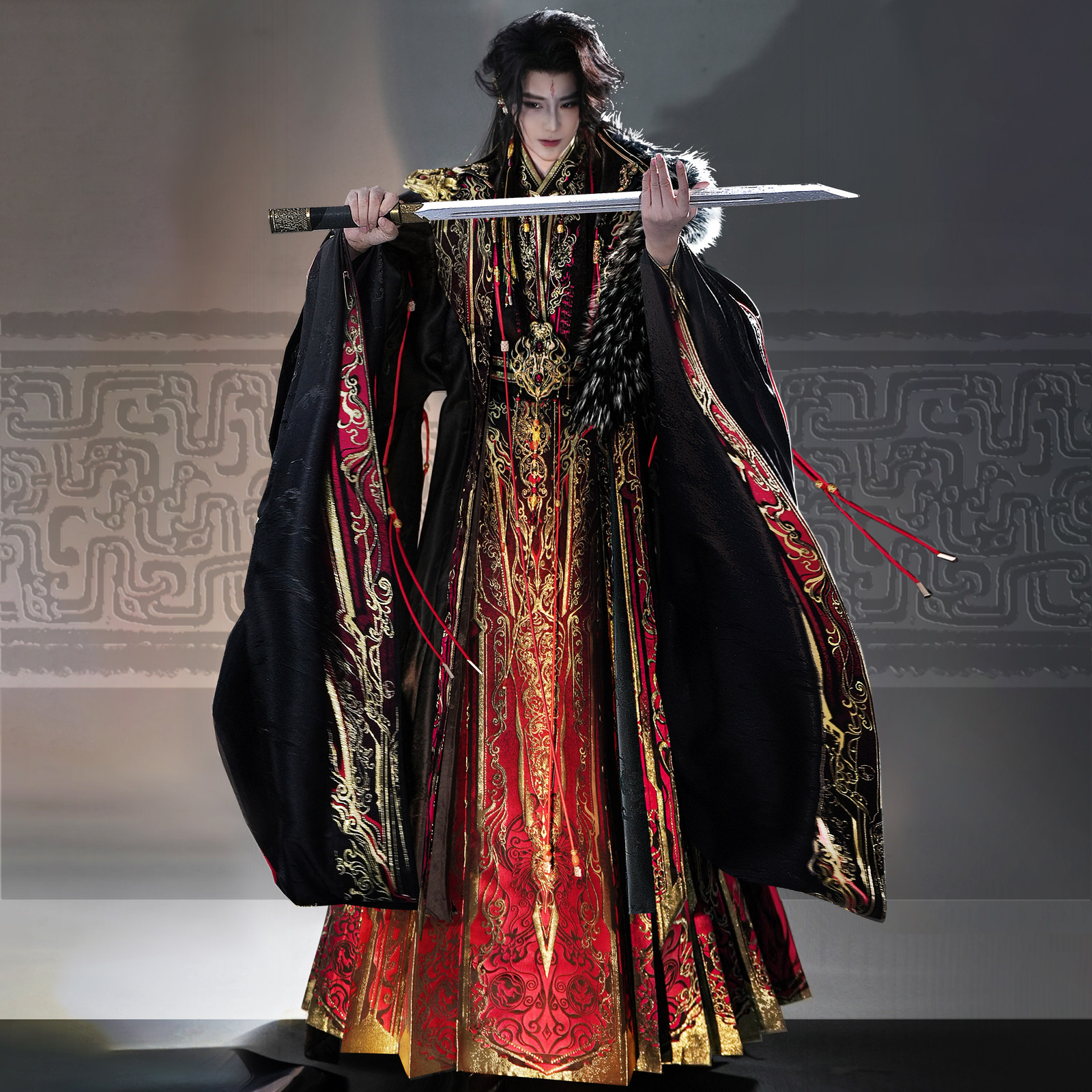 风雅司制原创王侯将相国风大典同款红金黑色权谋帝王系男女通款