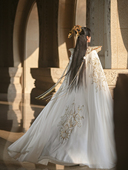 风雅司制原创国潮三星堆汉元 素国风大典同款 白金色