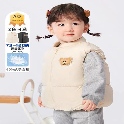 宝宝马甲外穿婴儿羽绒服背心