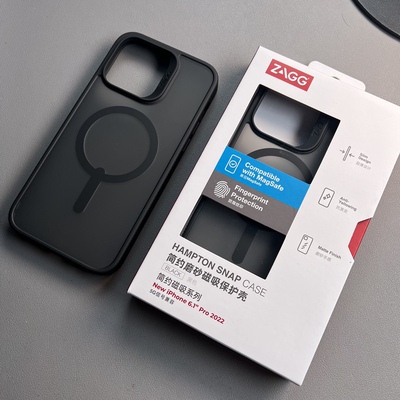 ZAGG 磨砂磁吸15Promax防摔防指纹14Pro简约磨砂磁吸保护壳黑13