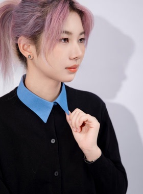 牛仔假领子男女通用百搭毛衣装饰领卫衣衬衫领马甲式翻领不掉色棉