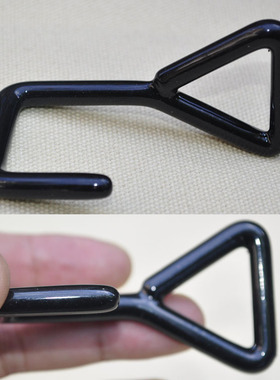 包塑金属 三角钩 7字型钩 挂勾挂钩 捆绑带钩子 衣帽钩  金属S钩