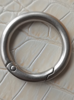 银雾色哑银DIY圆圈金属扣子包包配件开口弹簧圈连接扣