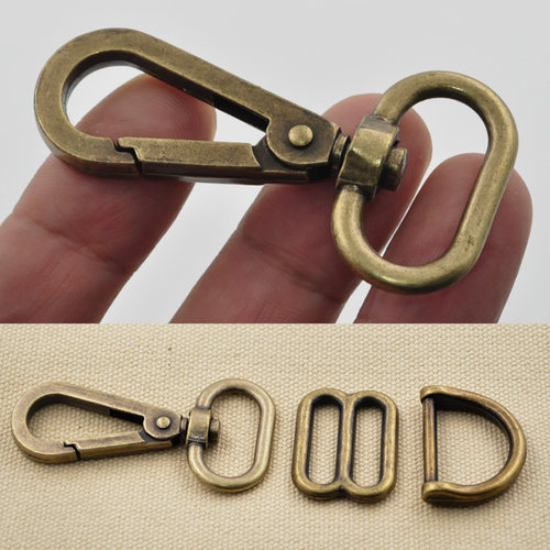 古铜色2.5cm狗扣钩扣肩带diy金属