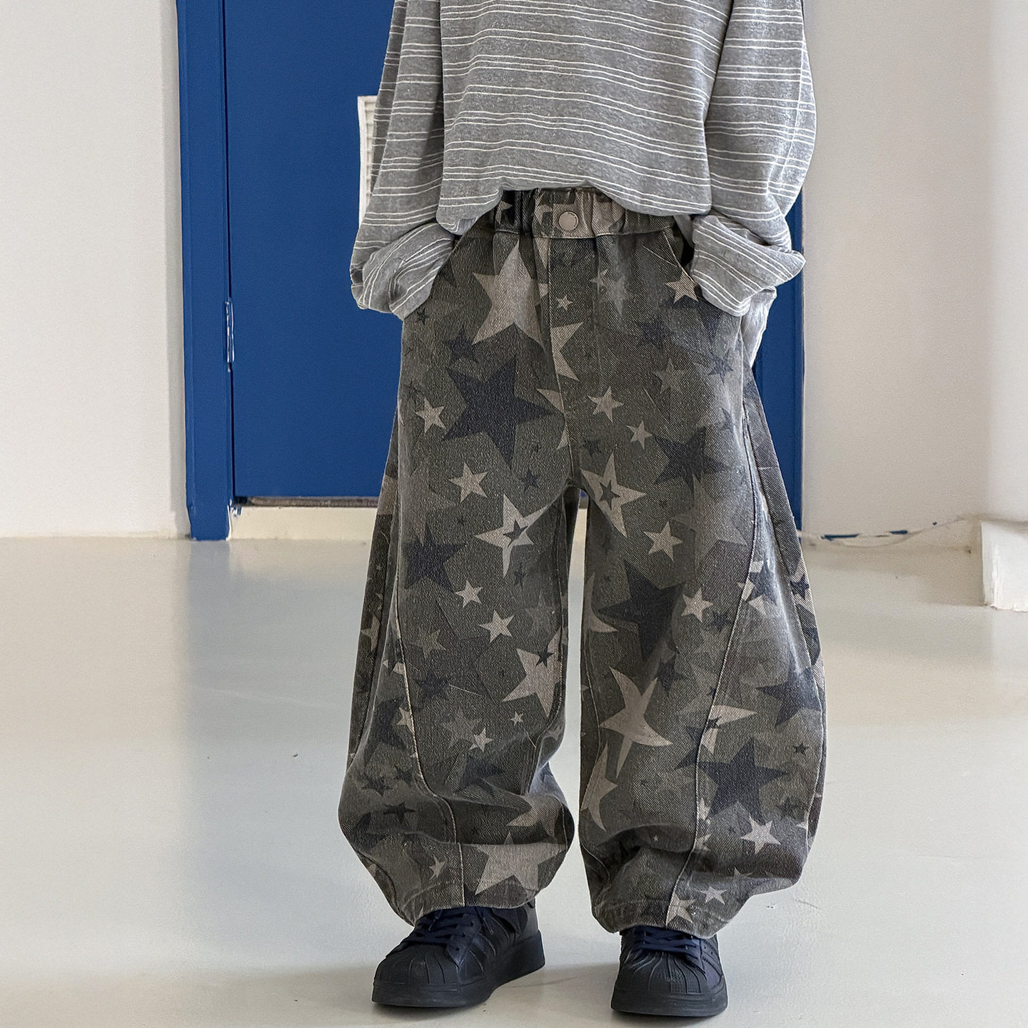 棉小铺男童牛仔裤儿童春季韩版2026新款潮酷宽松弯刀裤童装裤子,童装/婴儿装/亲子装,儿童牛仔裤,淘宝优惠券,粉丝福利购,淘宝优惠卷