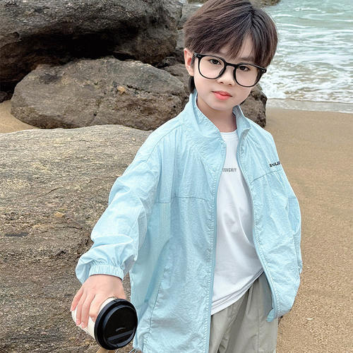 男童防晒衣2026夏装新款儿童中大童空调服薄款外套男孩上衣