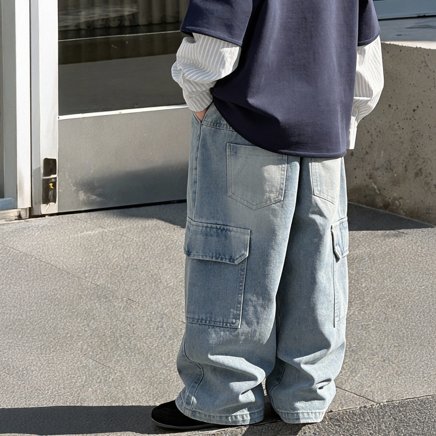 棉小铺男童牛仔裤儿童春季韩版2026新款工装大口袋潮酷童装裤子,童装/婴儿装/亲子装,儿童牛仔裤,淘宝优惠券,粉丝福利购,淘宝优惠卷