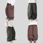 儿童宽松直筒薄款 速干休闲裤 男中大童软壳工装 2026春夏新款 长裤 潮