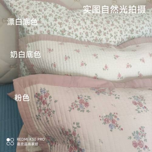 新款2025纯棉枕套莫代尔天丝纱布全棉枕头皮枕一对夹棉田园批发