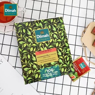 迪尔玛Dilmah英式 袋泡茶包 早餐伯爵锡兰大吉岭红茶100个独立包装