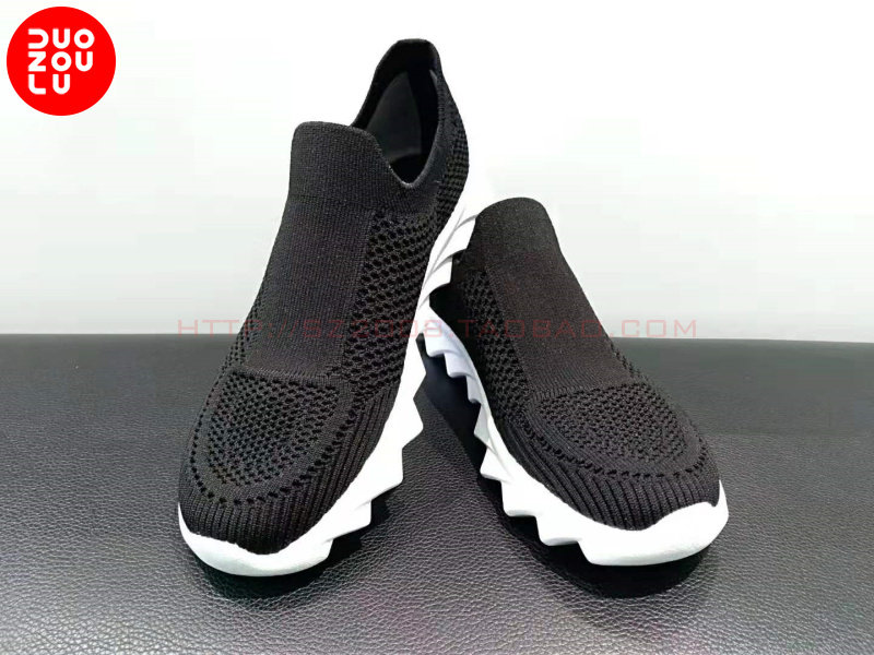 多走路duozoulu壹鞋库shoesone休闲四季男女新款锯齿金闪超轻鞋