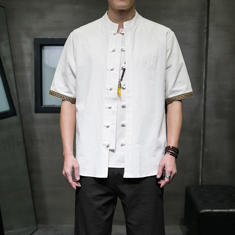 西双版纳穿搭傣族服饰云南少数民族传统特色服装男成人傣装上衣服