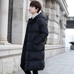 棉衣男青少年中长款羽绒棉服韩版潮流冬季厚外套初中高中学生棉袄