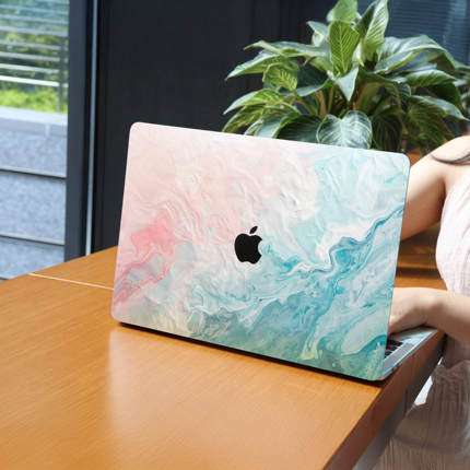 苹果笔记本大理石保护贴膜新款MacBookPro/Air电脑透明防水炫彩膜