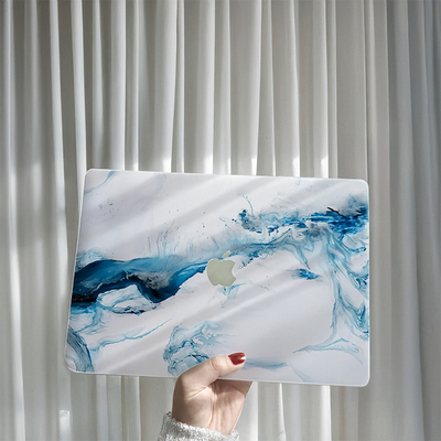 苹果笔记本电脑纹理风无胶炫彩贴