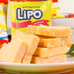Lipo面包干300g原味越南进口鸡蛋奶味糕点休闲零食小吃早餐饼干