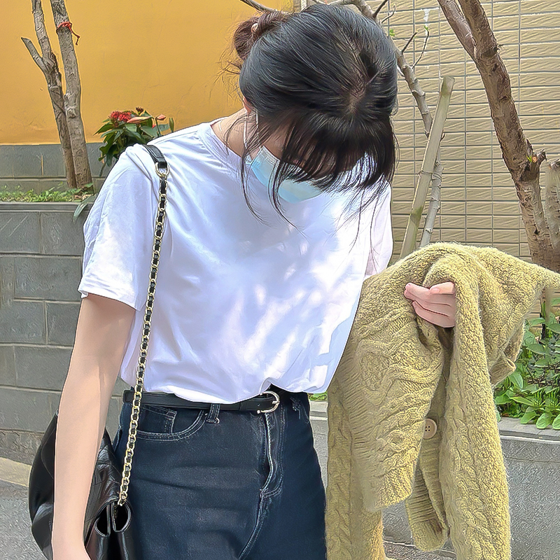 【3件】FutureUtopia男女士速干面膜T恤夏季薄款轻奢透气百搭短袖
