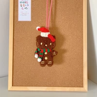 Пряничный мужчина Китти [красный и белый шарф]