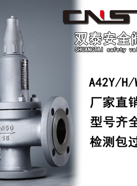 双泰安全阀A42H/W/Y-16C/P/R碳钢封闭式弹簧全启式不锈钢泄压阀