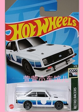 风火轮HOTWHEELS 福特福睿斯FORD ESCORT RS2000跑车1:64合金车模
