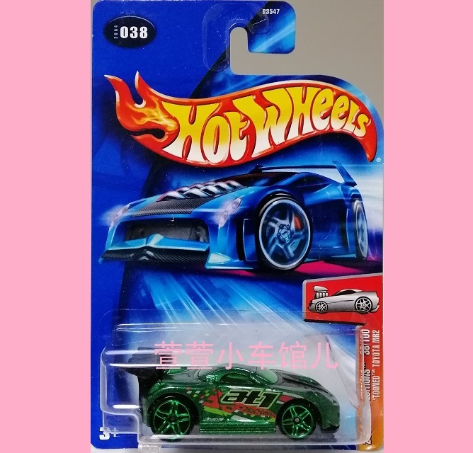 风火轮HOTWHEELS TOONED系列 丰田TOYOTA MR2 2004年首版1:64车模