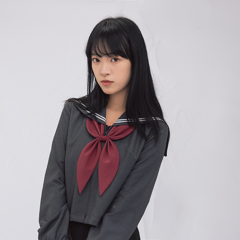 JK制服札幌襟深灰色夏目玲子COS