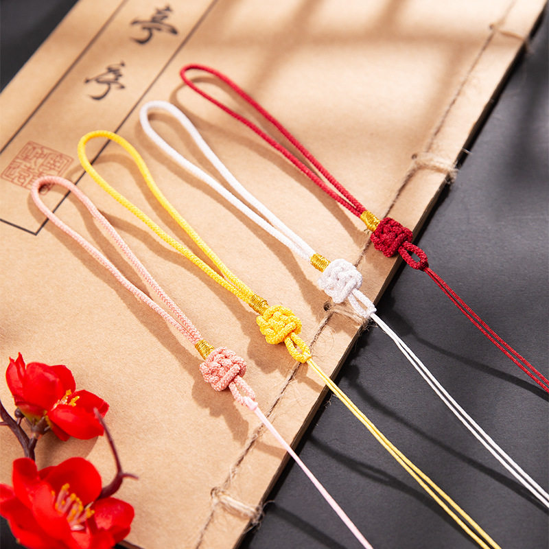 中国结手把绳手工编织流苏穗子挂绳DIY香包香囊配件玉石钱币吊坠