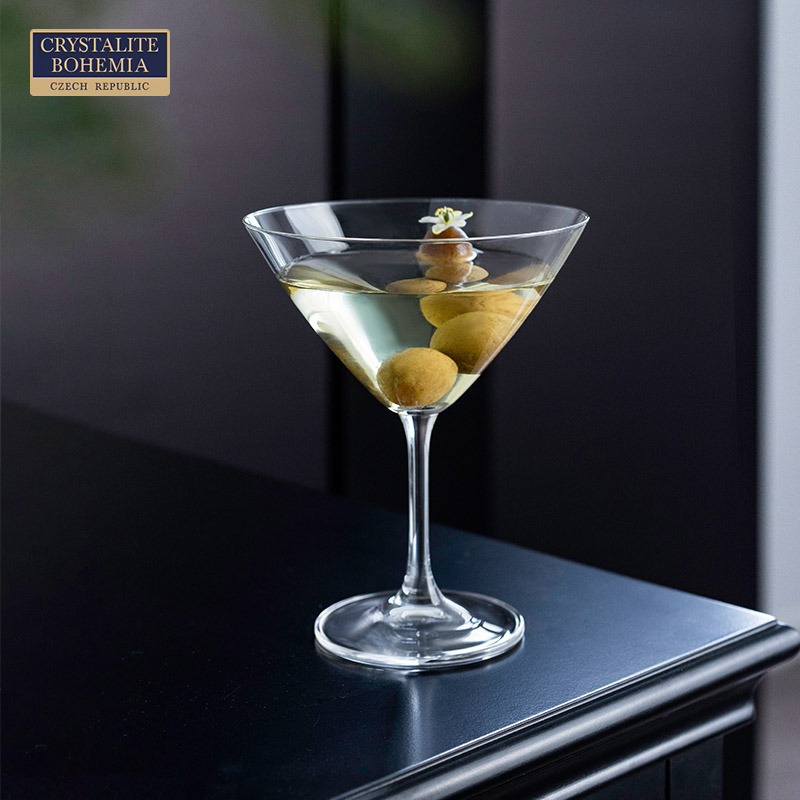 crystalite马丁尼酒杯水晶玻璃