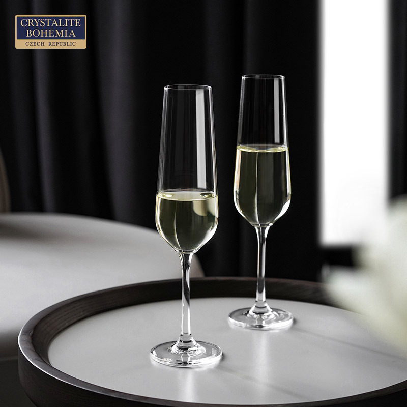 捷克进口水晶玻璃香槟杯家用创意