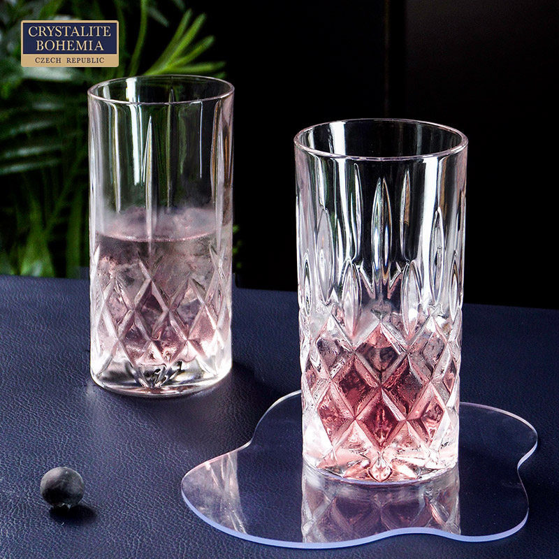 BOHEMIA捷克原装进口 水晶玻璃杯水杯果汁茶杯创意奢华家用啤酒杯