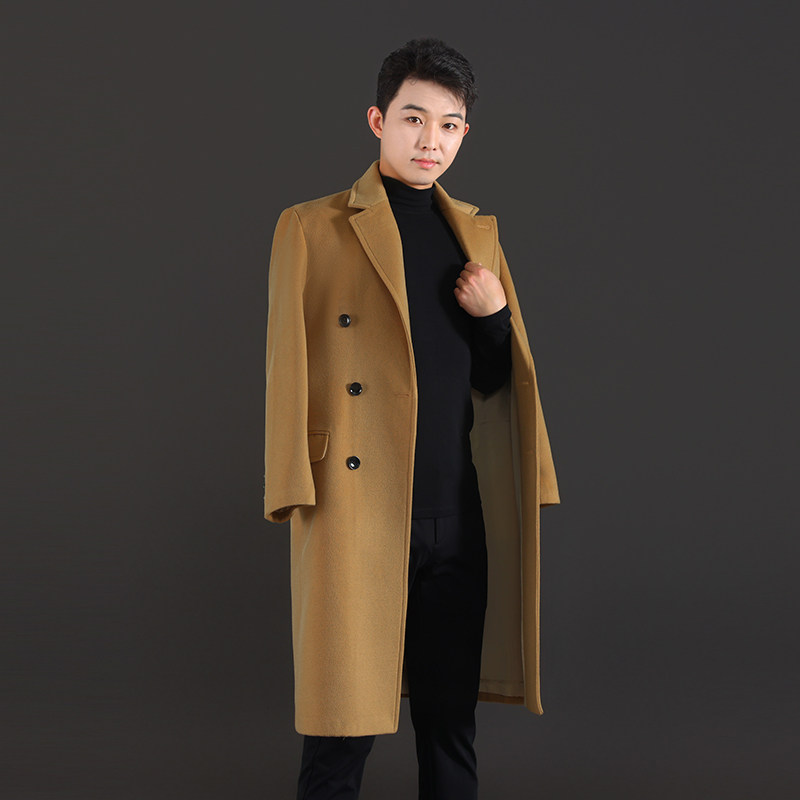 西服领修身保暖羊毛呢