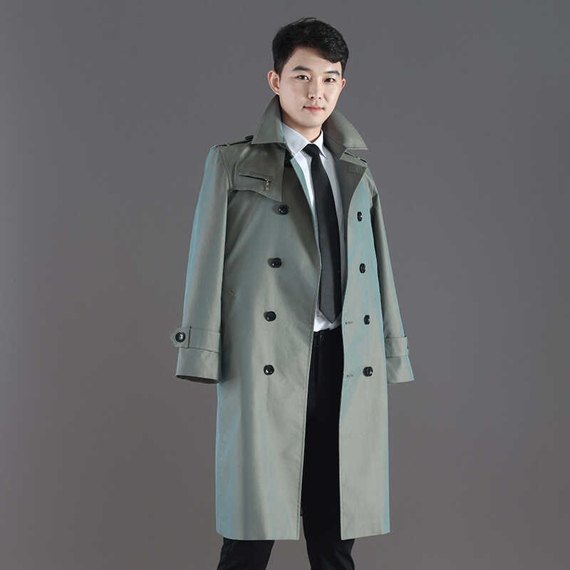 加厚内衬抗风双排扣修身大衣秋冬