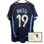 Jersey 2006 Away 梅西messi复古印签签名球衣soccer Shirt AFA