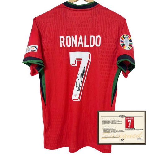 24葡萄牙 C罗纳尔多 印签签名球衣soccer jersey