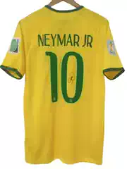 2014 Brazil Neymar Retro Signed Jersey Printed Signature Birthday Gift