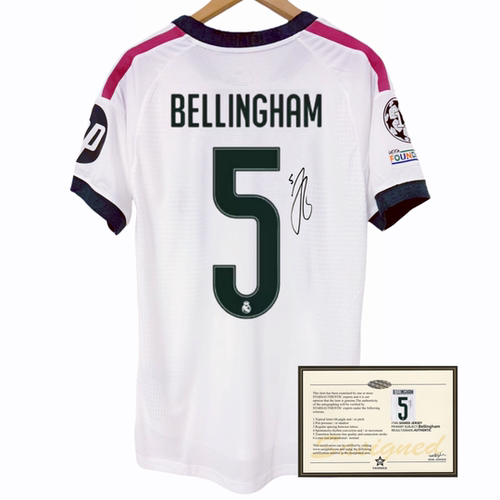 2627皇马贝林厄姆 印签签名球衣 夏季短袖足球服soccer jersey