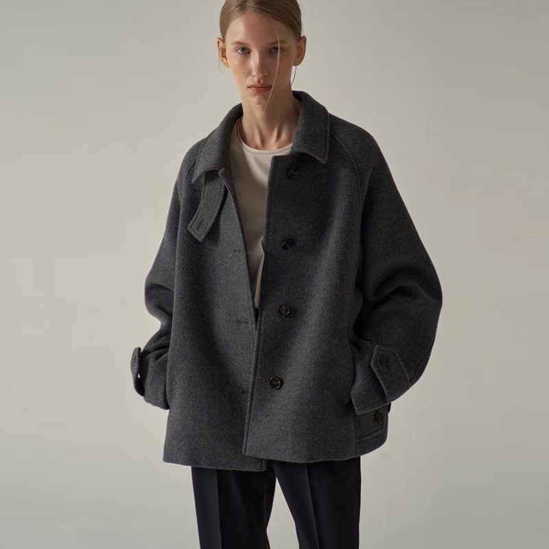 王菲机场同款羊毛毛呢外套女