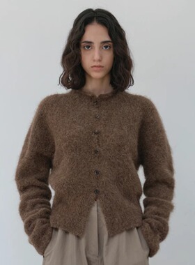 facade pattern羊毛毛衣开衫女2024秋冬新款高级感小众修身针织衫