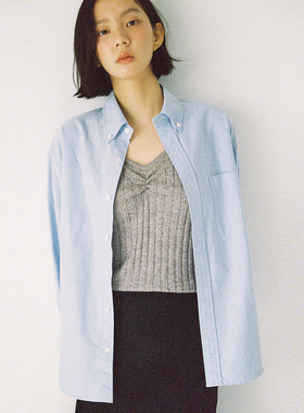 Facade pattern衬衫女夏季新款韩设计感休闲宽松长袖衬衣上衣