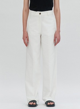 Facade pattern牛仔裤女秋冬新款韩国小众高腰显瘦阔腿休闲裤