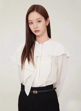 特价清仓Facade pattern长袖衬衫上衣女秋季新款短款衬衣