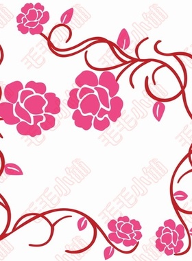 SW-219.1红色双面大盟水移画家具翻新橱柜台面瓷砖洁具玻璃贴花