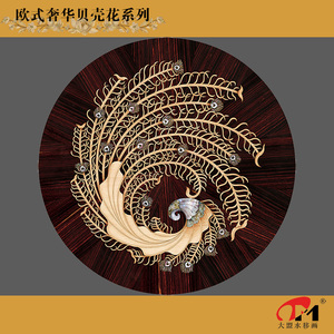 欧式贝雕水移画家具餐桌办公桌